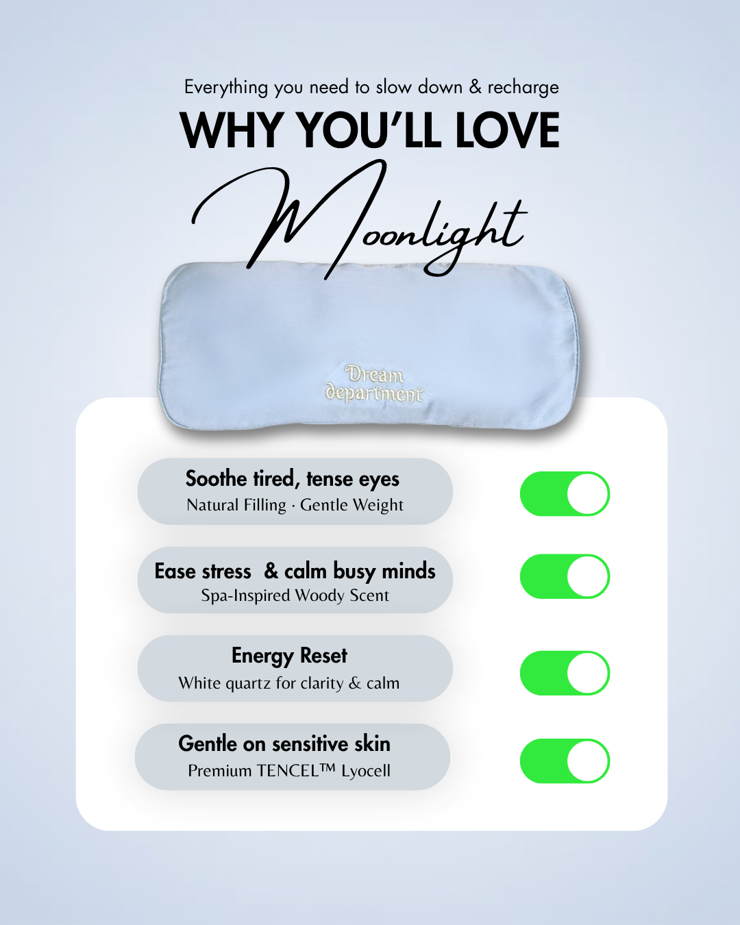Letter #001 - Moonlight Eye Pillow